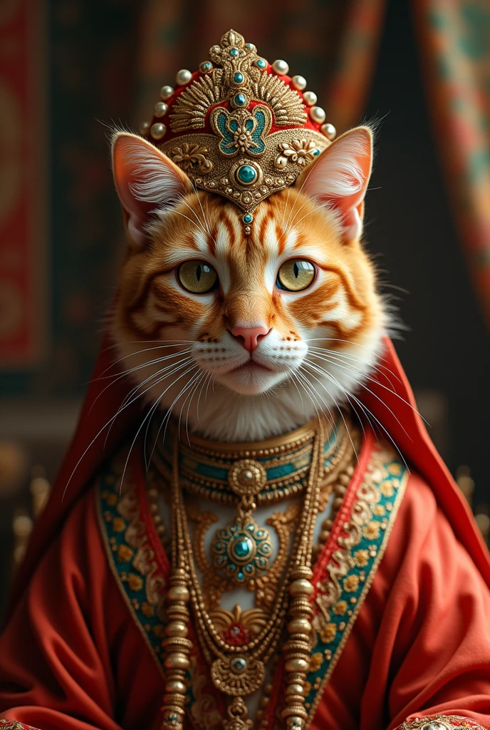 Cat with indian outfit