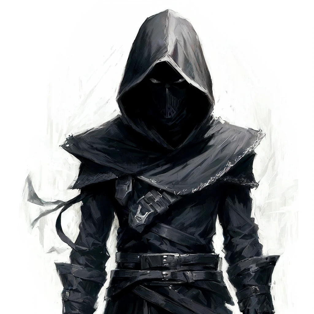 arafed image of a with a hood man in a black outfit, Ominous killer, with a hood figure, BLACK HOOD, masked, an edgy teen убийца, with a hood masked sith lord, Mystical Ninja, goth ninja, dark with a hood wraith, dark masked necromancer, dark masked figure, with a hood figures, wear a dark hood, with a hood, killer and horned demon mask