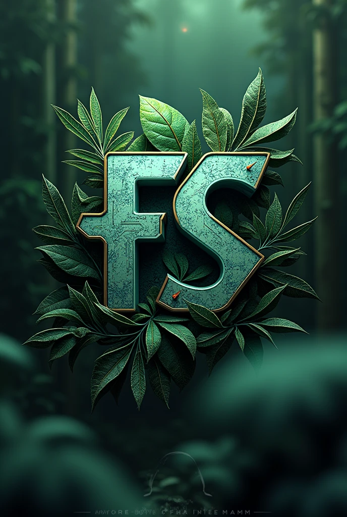 Create an Amazonian style logo with futuristic FS FLINT acronym
