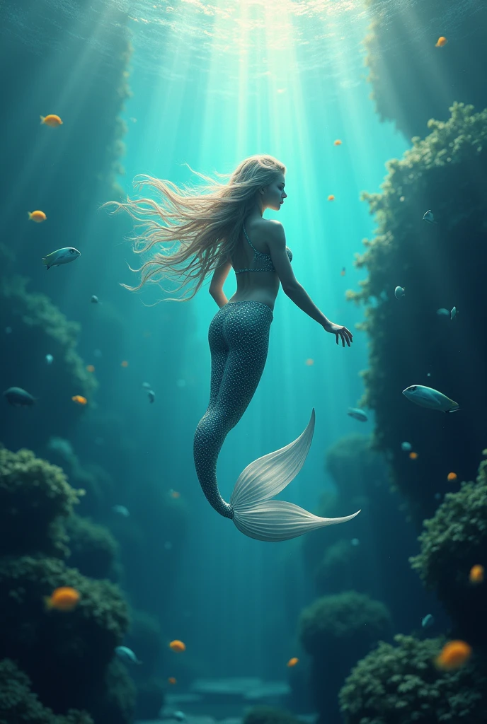 Mermaid in sea