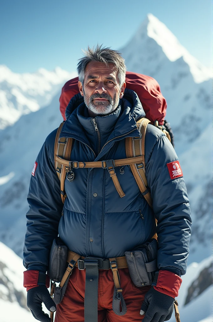 A nepali man in mount everest 