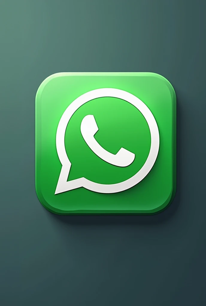 WhatsApp logo icon with some symbol alluding to Batman