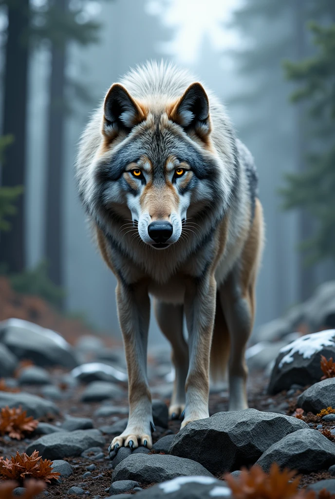 I want you to make a grey wolf