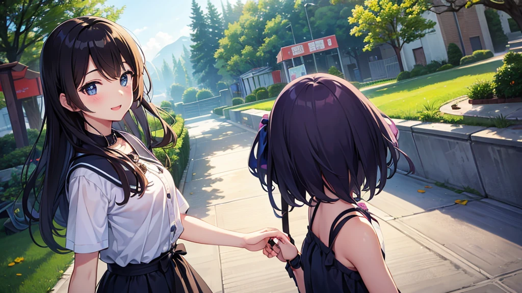beautiful girl、Cheerful girl、Shortcuts、A powerful expression、