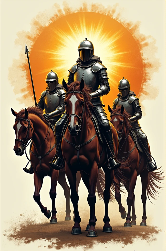 Logo Knights of Jesus on horses
