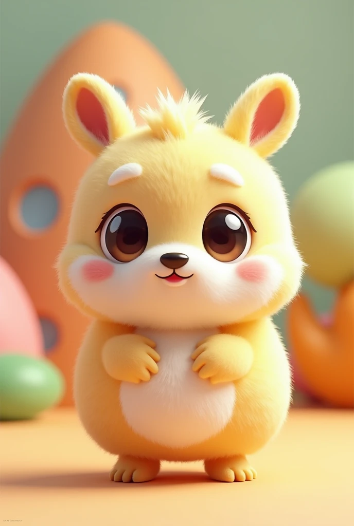 Create a 3D mascot of the animal peiru