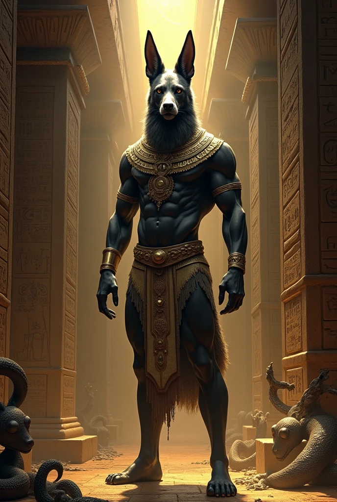 Anubis - Dog-headed God who rules the underworld.
