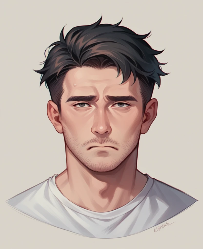 Sad pose realistic boy picture 8 years man