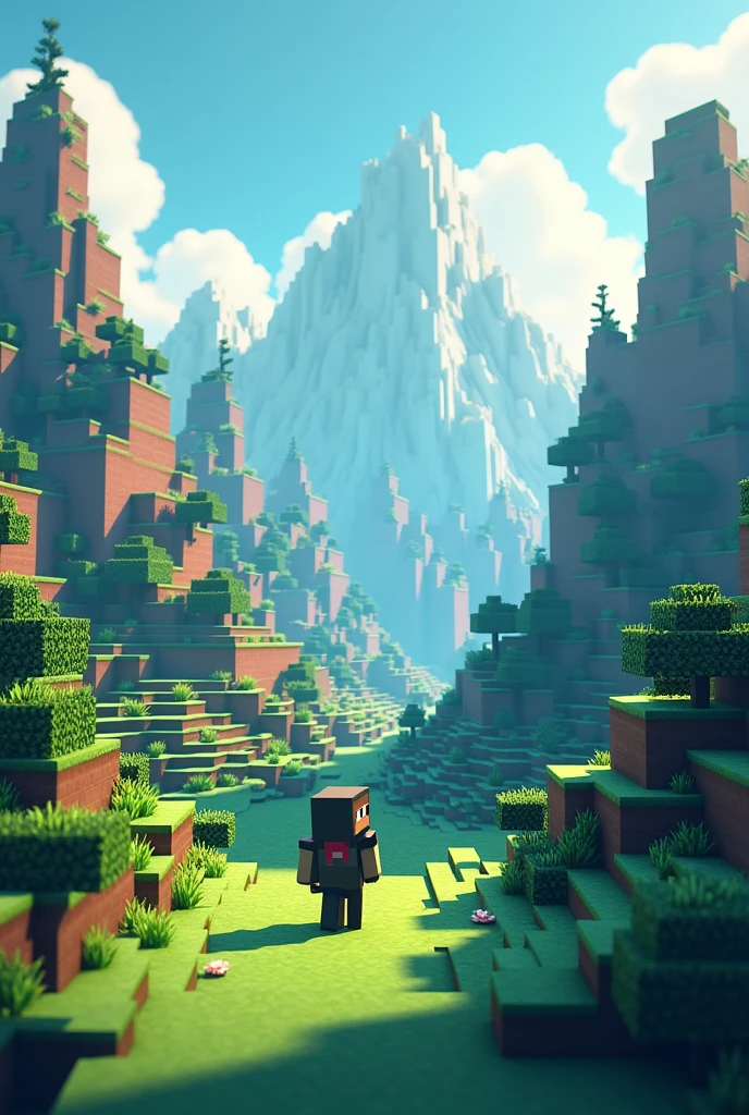 Now you have a Minecraft landscape with