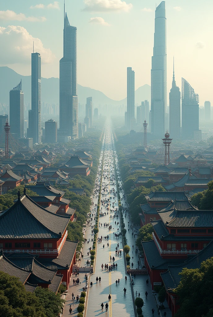 Comparison of Chinese cities over the past 75 years