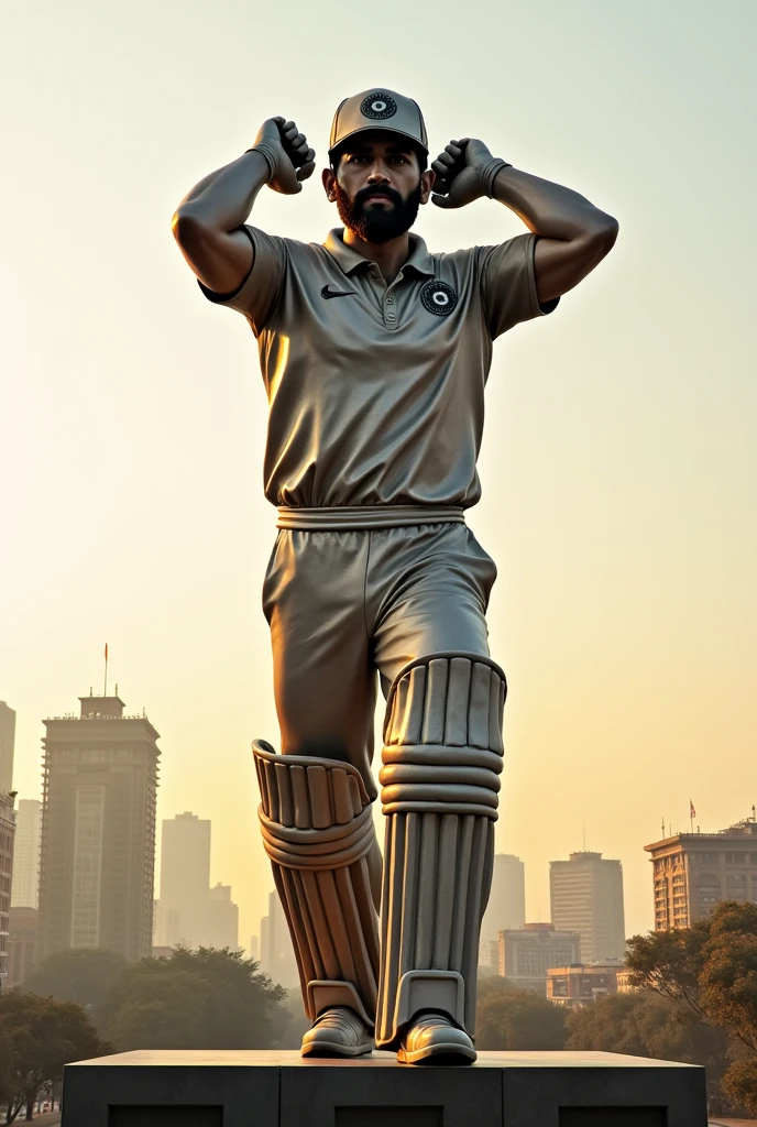 Big statue of Rohit Sharma