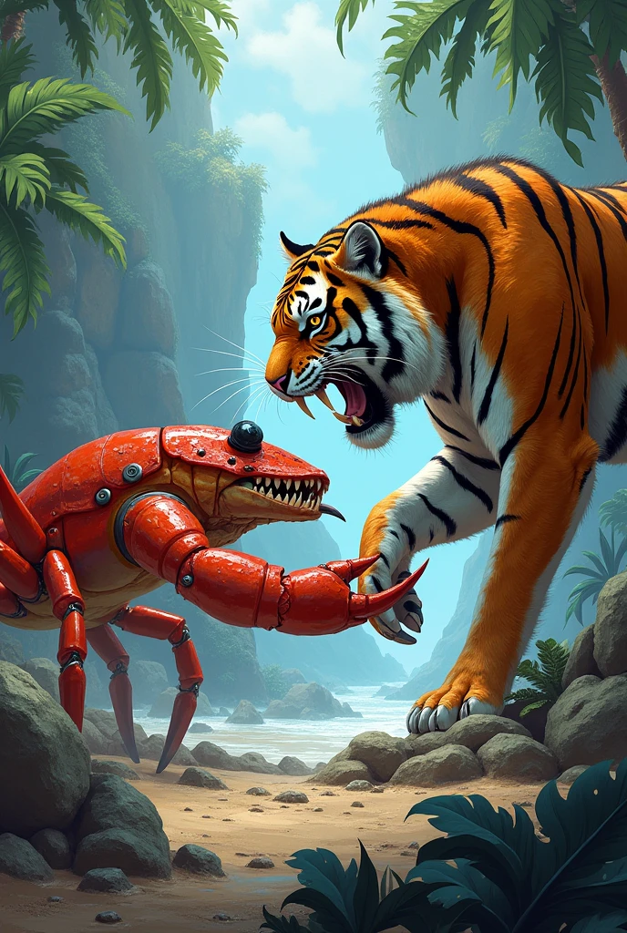 Tiger vs Crab