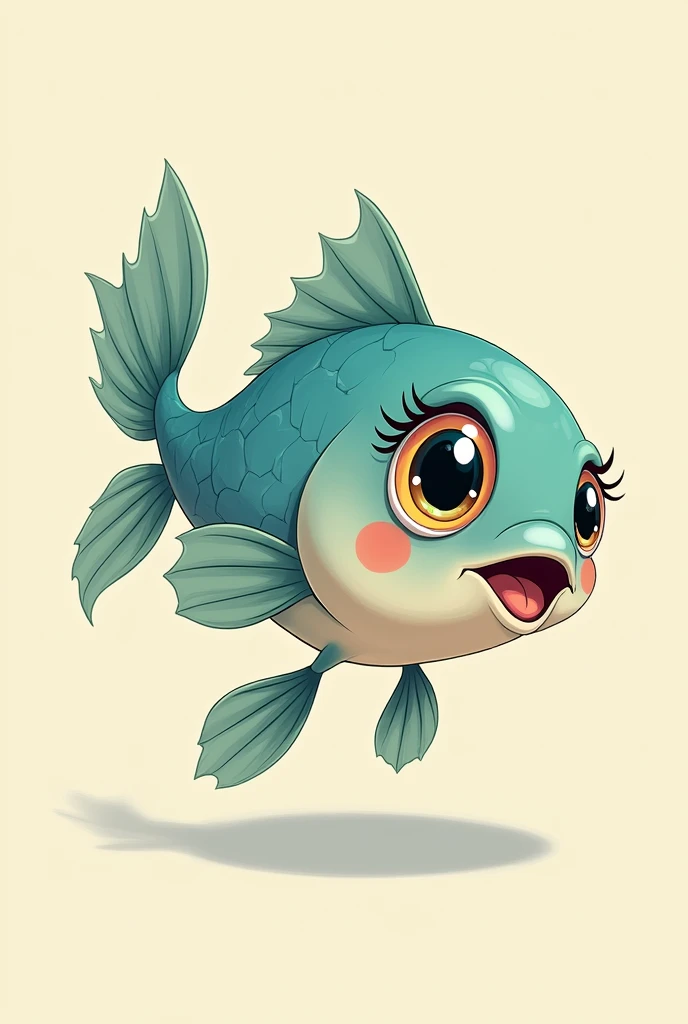 Catfish with cartoon eye