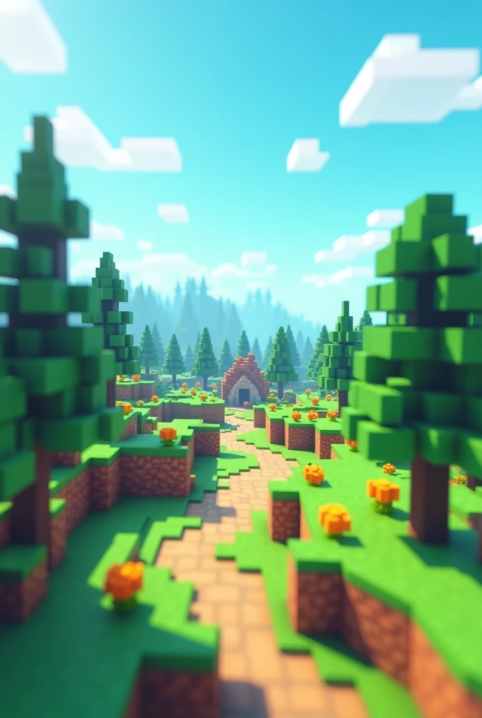 Yes like that but just a landscape but from Minecraft