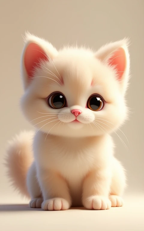 Adorable大きい動きをする、Strike a cute pose、masterpiece, Highest quality, Adorable、Cute eyes、Cute kitten、Too cute、Innocent