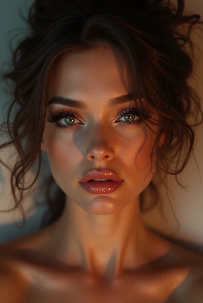 A beautiful super hot women with hot romantic facial expressions 