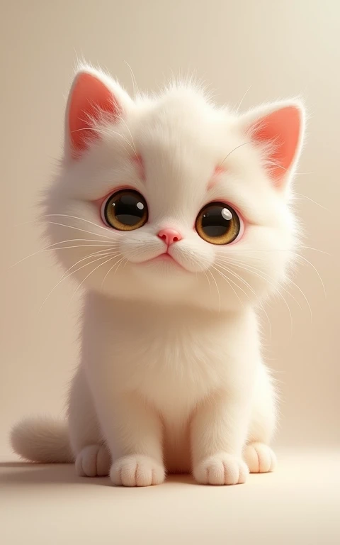 Adorable大きい動きをする、Strike a cute pose、masterpiece, Highest quality, Adorable、Cute eyes、Cute kitten、Too cute、Innocent