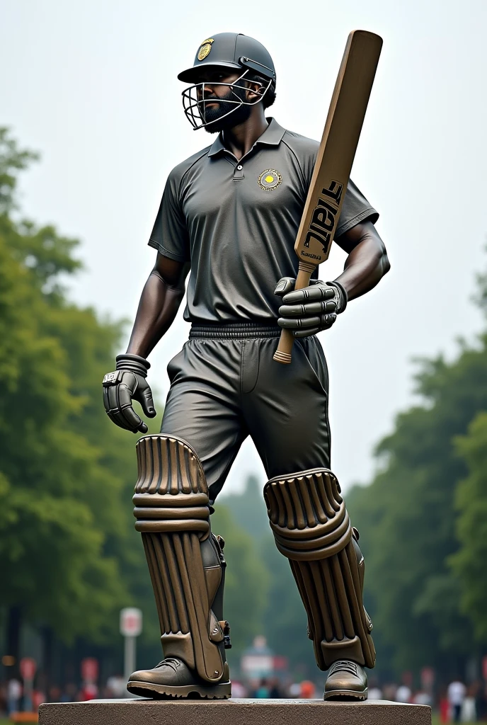 Big statue of Virat Kohli