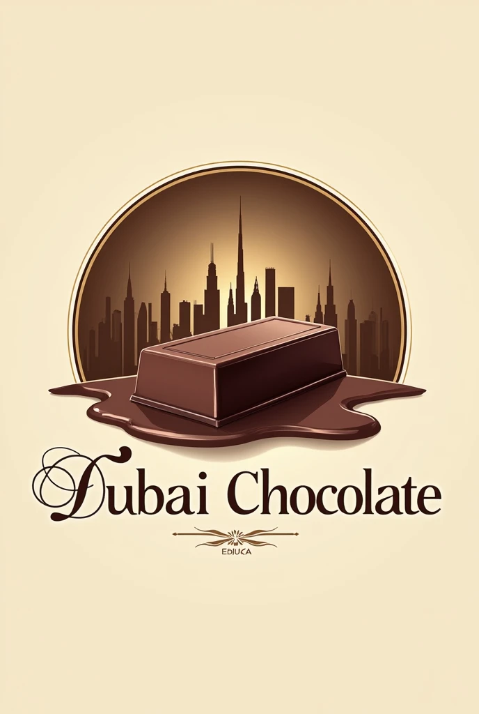 create me a professional Dubai chocolate logo
