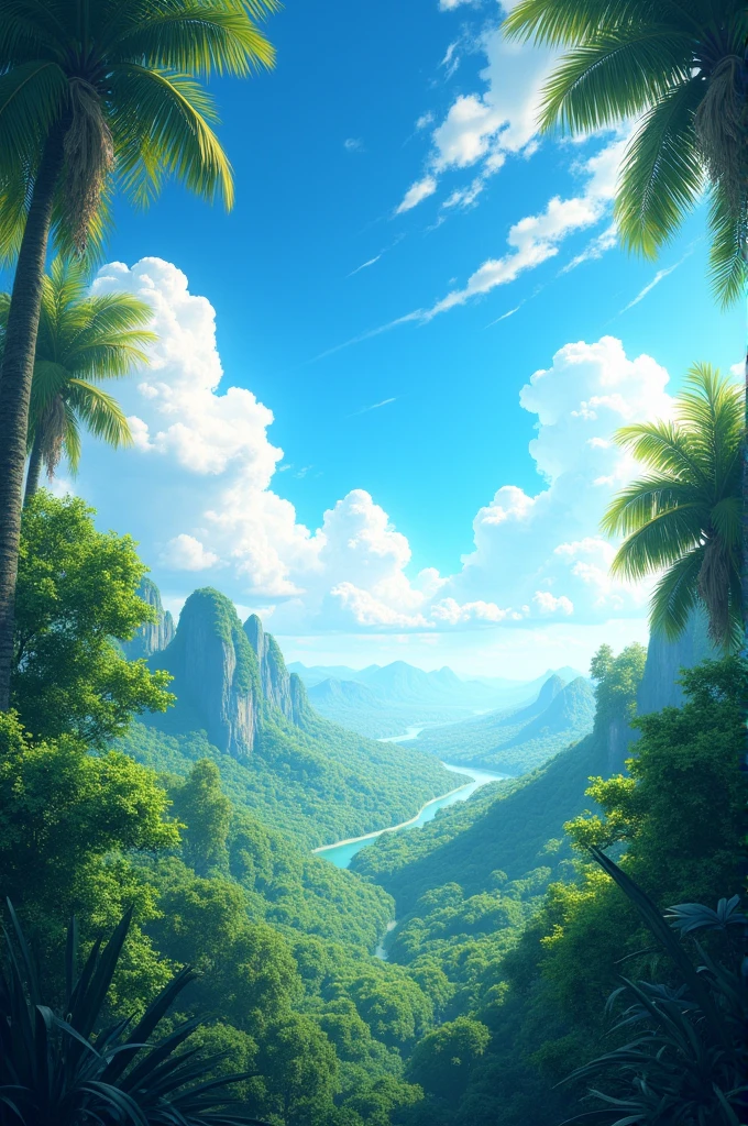A beautiful weather off jungle 