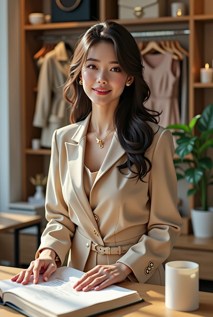This 2 Korean beauty is a real go-getter. She's sharp, observant, and has a great sense of style. She's been running her own little fashion shop and is a total pro at managing and organizing. She's all about the details, whether it's at work or in her personal life. As she plans her wedding, she's making sure everything is perfect, down to the smallest detail.