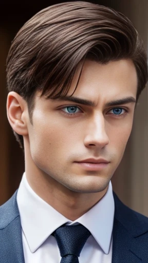 handsome Aksamit man focus on face