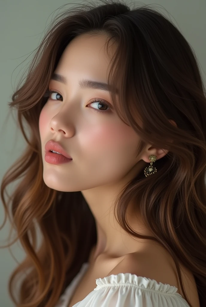 femme arafée aux longs cheveux bruns soufflant un baiser sur ses lèvres, Lucy Hale, lèvres charnues, Image de profil, acquiesça, petit visage en forme de coeur, Hailee Steinfeld, jolie moue, , coeur en forme de visage, Dua Lipa, elle a un joli visage, Kat Dennings, Isabelle Moner, lèvres boudeuses,