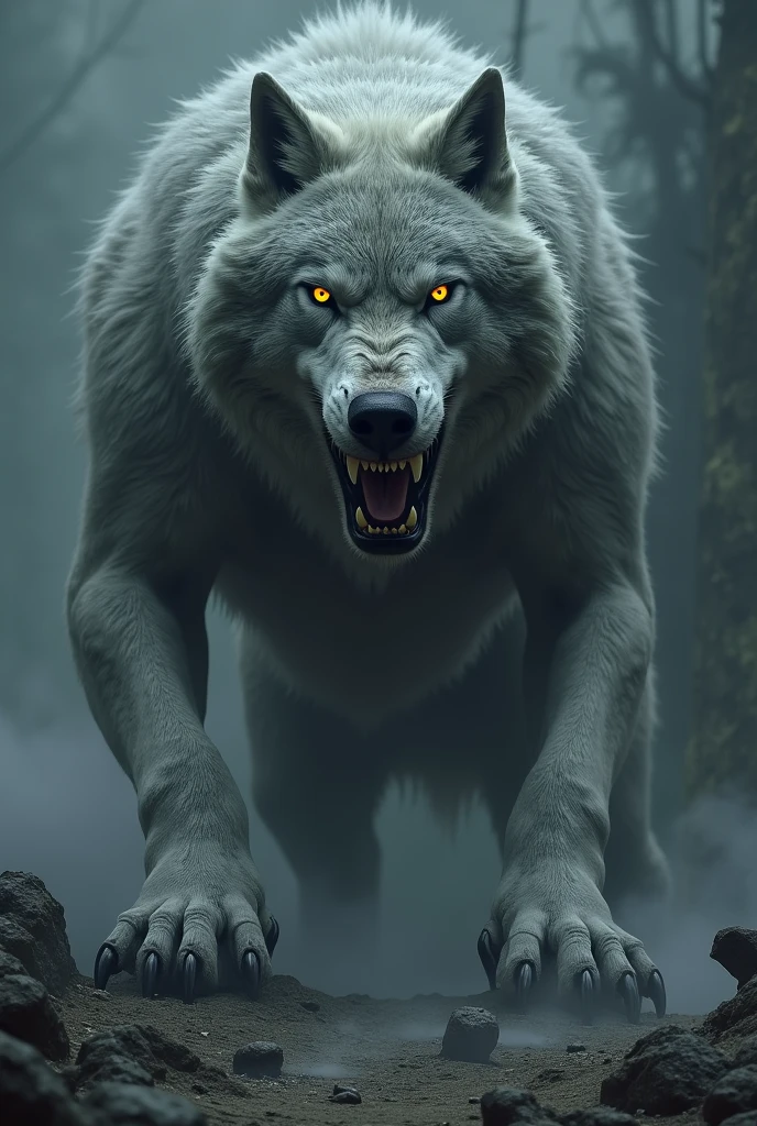 Giant Wolf Fenrir Gray
