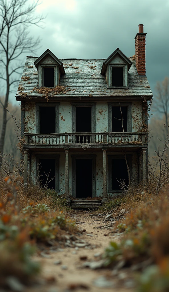Diorama of abandoned property
