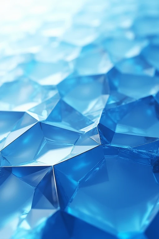 abstract crystal texture, geometric, blue hue
