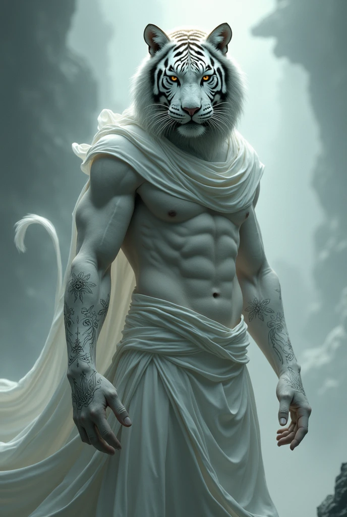 White tiger man