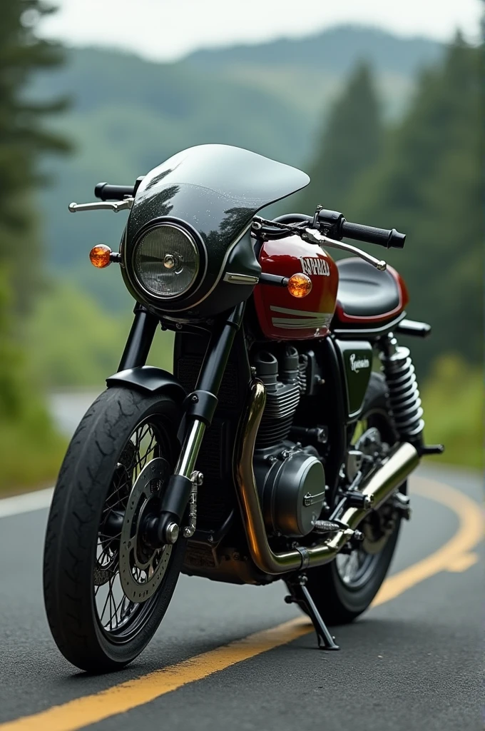 Royal enfield mix ninja kawasaki
