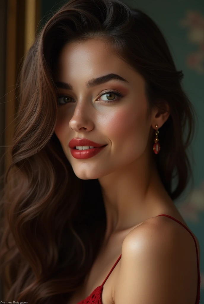 femme arafée aux longs cheveux bruns, Lucy Hale, lèvres charnues, Image de profil, acquiesça, lécher, petit visage en forme de coeur, Hailee Steinfeld, jolie moue, coeur en forme de visage, Dua Lipa, elle a un joli visage, Kat Dennings, Isabelle Moner, lèvres boudeuses, magnifique sourire