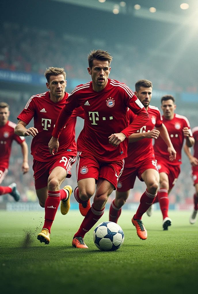 Create an art about the Bayern Munich team
