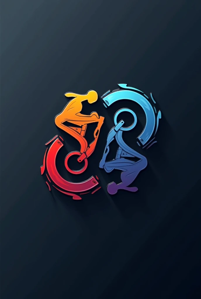 Motorcycle and bicycle business logo