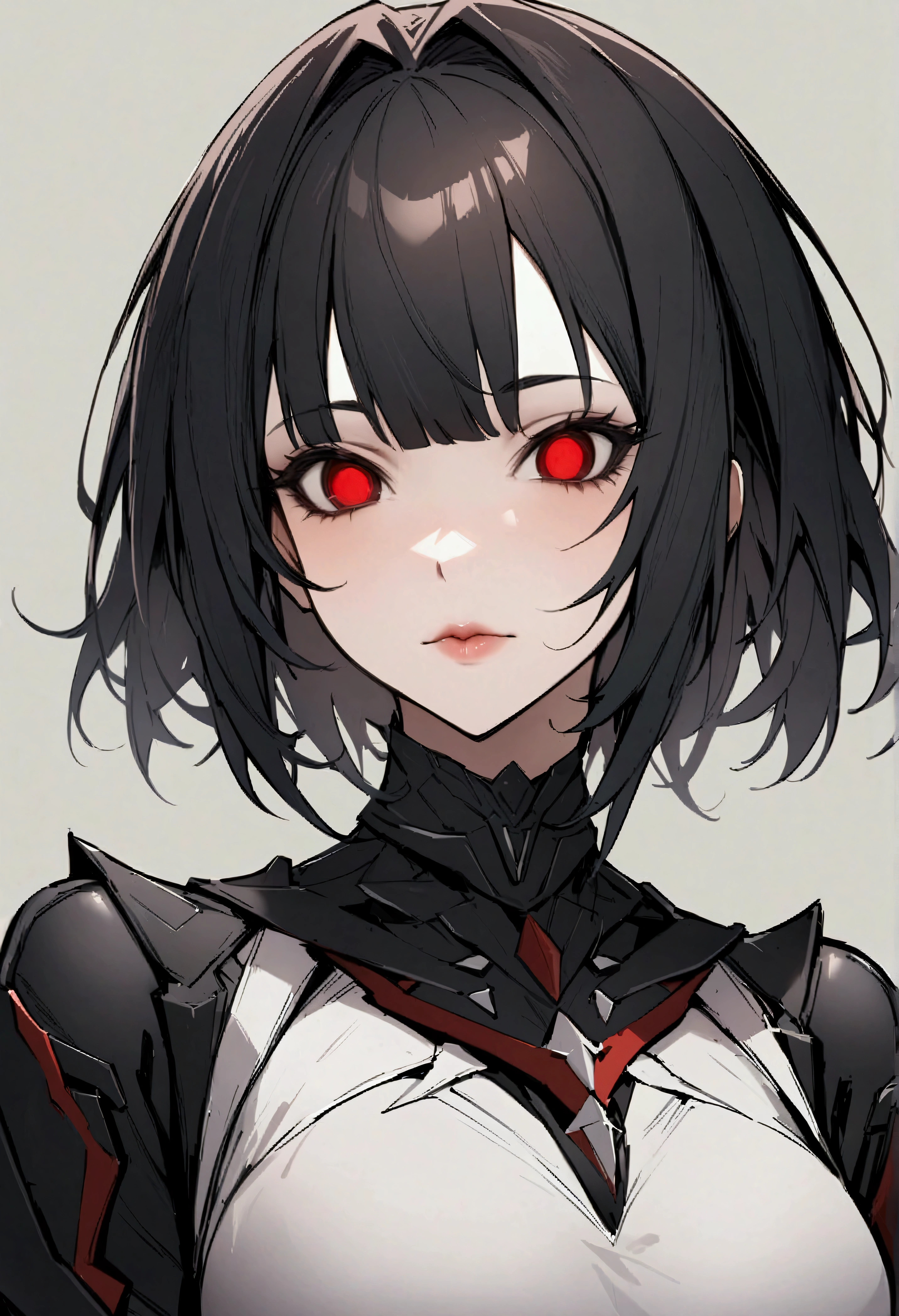 score_9、score_8_up、score_7_up、source_アニメ、High resolution、masterpiece、Highest quality、High resolution、shiki_form、sf_concept、solo、Astolfo、black eye、Red eyes、Hollow Eyes、One Girl、Short Hair、Portrait、Mouth closed、Simple Background、Bobcut、bangs、lips