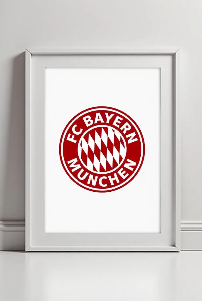 Create a framed art with the Bayern Munich logo