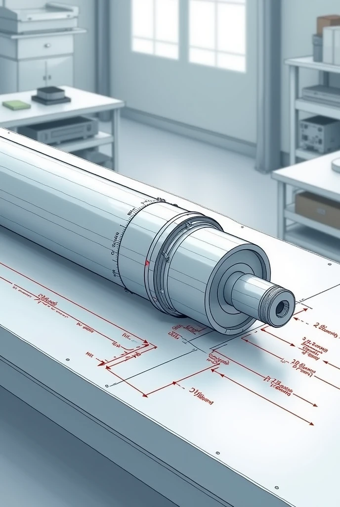 2D Drawing of Straightness Measurement on a Part