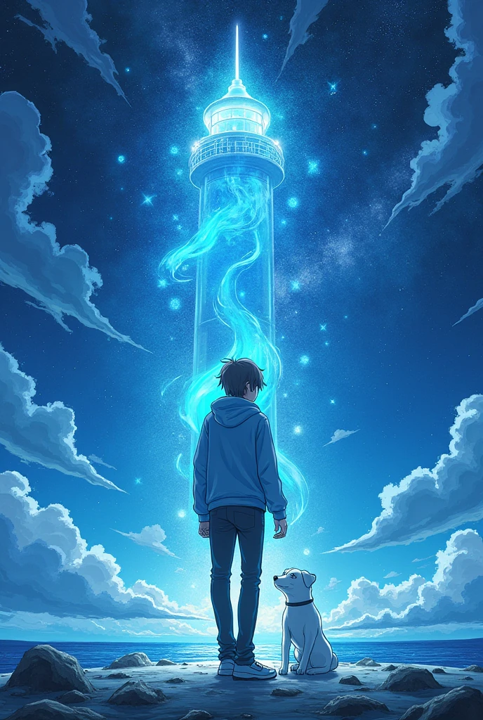 To create a manga, let's start with the basis of the story, the main characters, is central entanglement. I'll come up with an initial idea and then you can tell me if you want to expand on any specific part..
### Title: **"Azure Echo"**
#### Gender:
adventure, unearthly, Drama.
#### Premise:
**"Azure Echo"** follows Kai's day, an introverted young man living in a small coastal town. Kai was never an ordinary boy; Since little, he could hear "Echoes" strangers, whispers from another dimension. Esses Echoes o guiavam, sometimes warning him of impending dangers, other times showing paths that no one else saw.
#### Personagens Principais:
- **Kai Hayashi**: the protagonist, a young man with brown hair, who always wears his light blue sweatshirt as a kind of amulet. Kai is reserved, but has a strong sense of justice. Ele é curioso sobre os Echoes que ouve e acredita que eles têm uma conexão com seu passado.
- **Yumi Akiyama**: A classmate of Kai's, outgoing and full of energy, who loves mysteries. Yumi descobre o segredo de Kai sobre os Echoes e insiste em ajudá-lo a desvendar a verdade por trás deles.
- **Takeshi**: A mysterious stranger appears in the city, black-clad. Ele parece saber mais sobre os Echoes do que deixa transparecer e tem um interesse peculiar em Kai.
#### Central Plot:
Kai vive uma vida tranquila até que começa a perceber que os Echoes estão se tornando mais frequentes e intensos, taking you to dangerous places and situations. One day, he follows an echo to an old abandoned lighthouse on the coast. Leaves, he finds a strange object that emits a vibrant blue light, awakening confusing memories and revealing fragments of a traumatic event from his childhood.
With Yumi's help, Kai começa a investigar as origens desses Echoes e a verdade sobre o objeto que encontrou. Eles descobrem que os Echoes são fragmentos de almas presas entre os mundos, seeking liberation. Kai plays a crucial role in this liberation., but that puts it