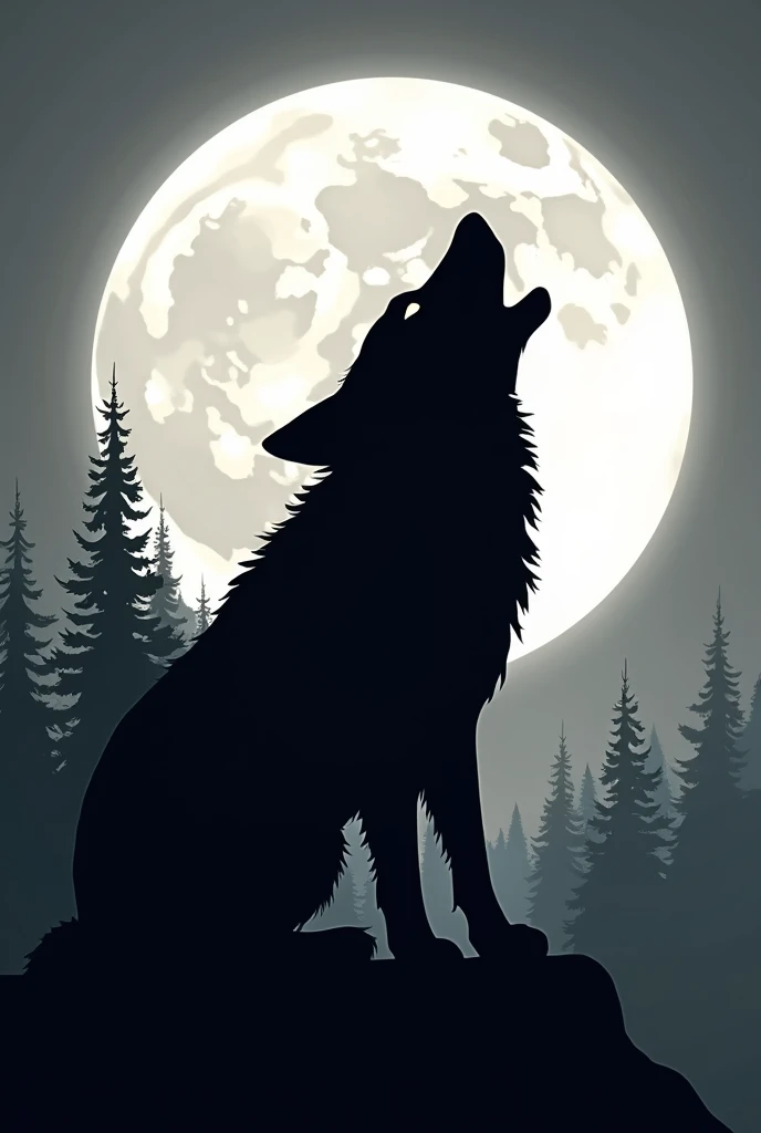 Howling wolf icon