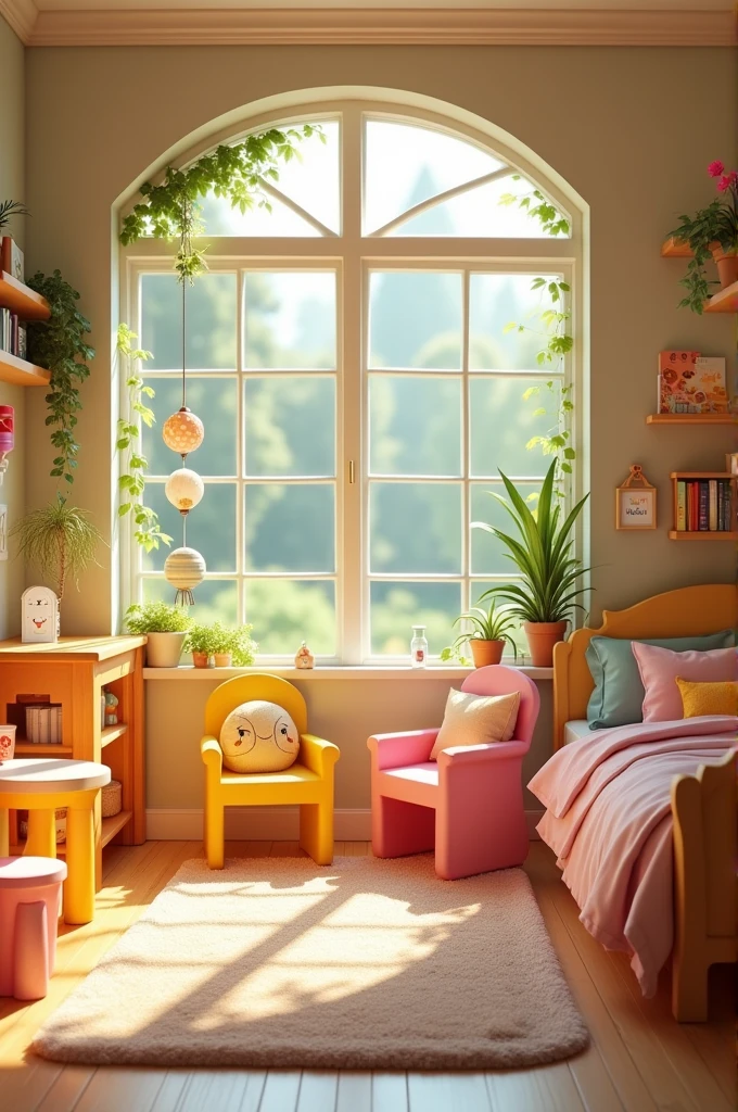 make a picture of the children's room furniture