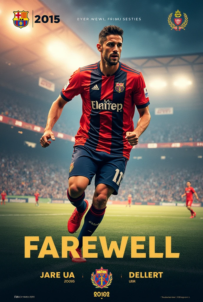 Soccer farewell poster