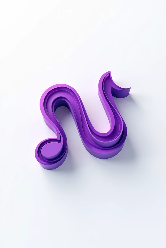 generate music logo name NaaMal, creative 3d logo, realistic 3d, logo purple ,background white