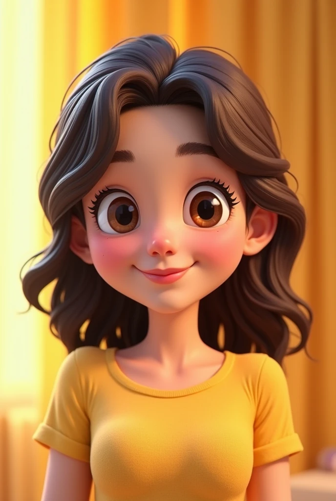 A wife 3d cartoon hd image
