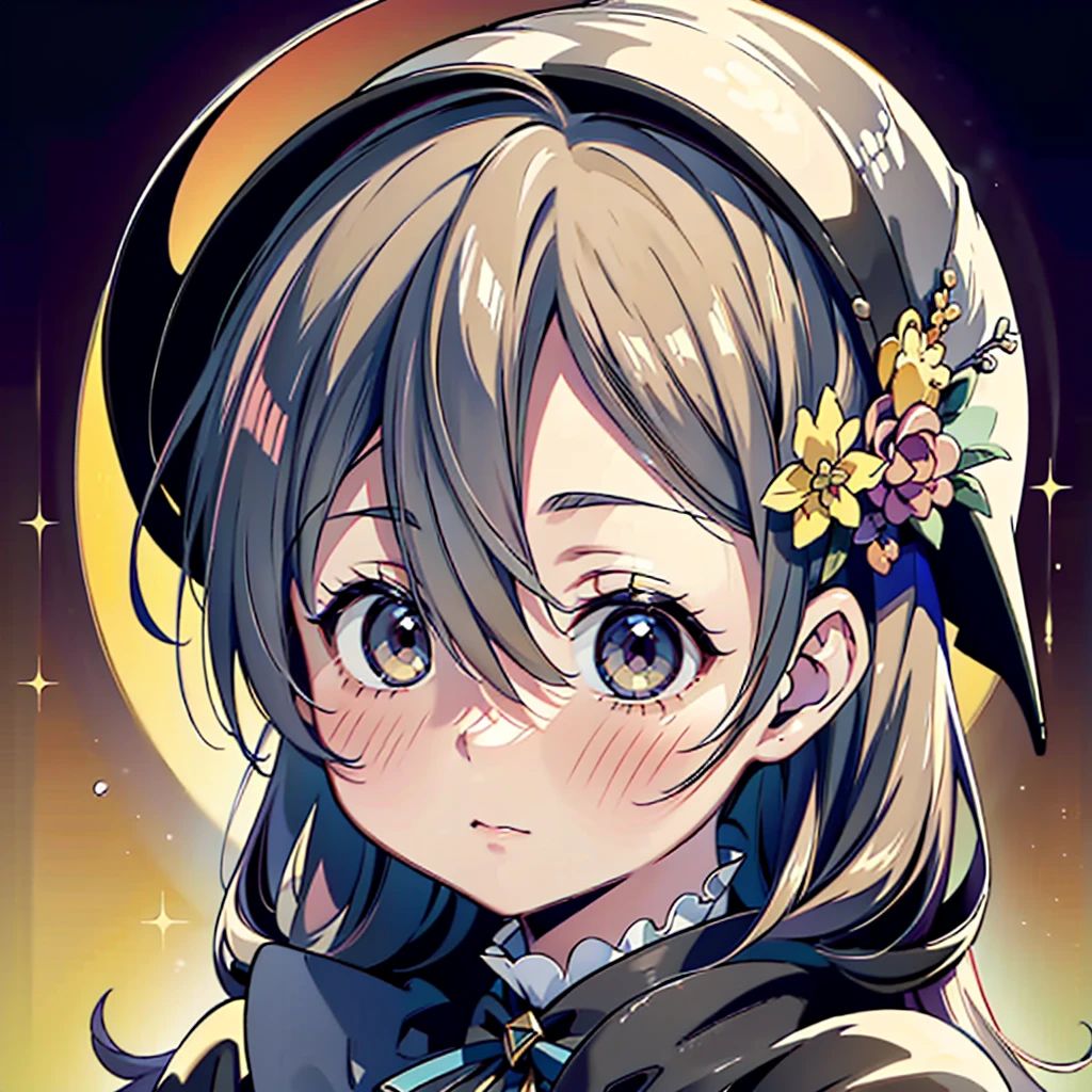 1girl,(((Perfect Anatomy、Perfect human body、Highest quality、Masterpiece、Super detailed、X Composition、S composition、Square Composition、Triangular composition、Award-winning works)))、cute、Palette of pastel colors、Trick or Treat、Pumpkin carriage、Big Wizard Hat、Black Cape、Black dress、Absurd、The fantastic world of Halloween、neon lines、Background is gold accessories、Charm、白いcuteおばけ、cielv2