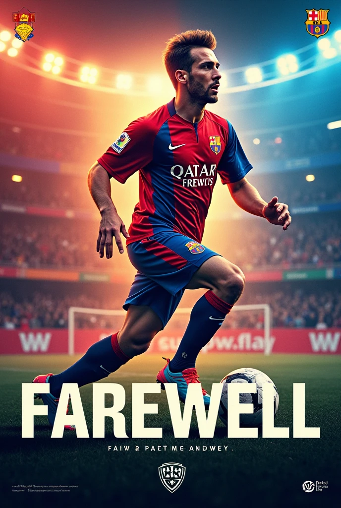 Soccer farewell poster