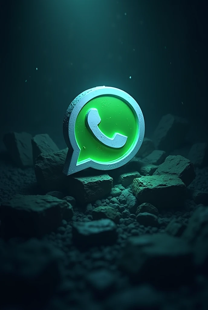  WhatsApp logo with some symbol alluding to Batman WhatsApp 