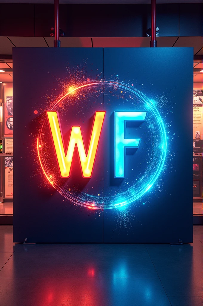 Can you make me a kiosk poster with the letter W&F