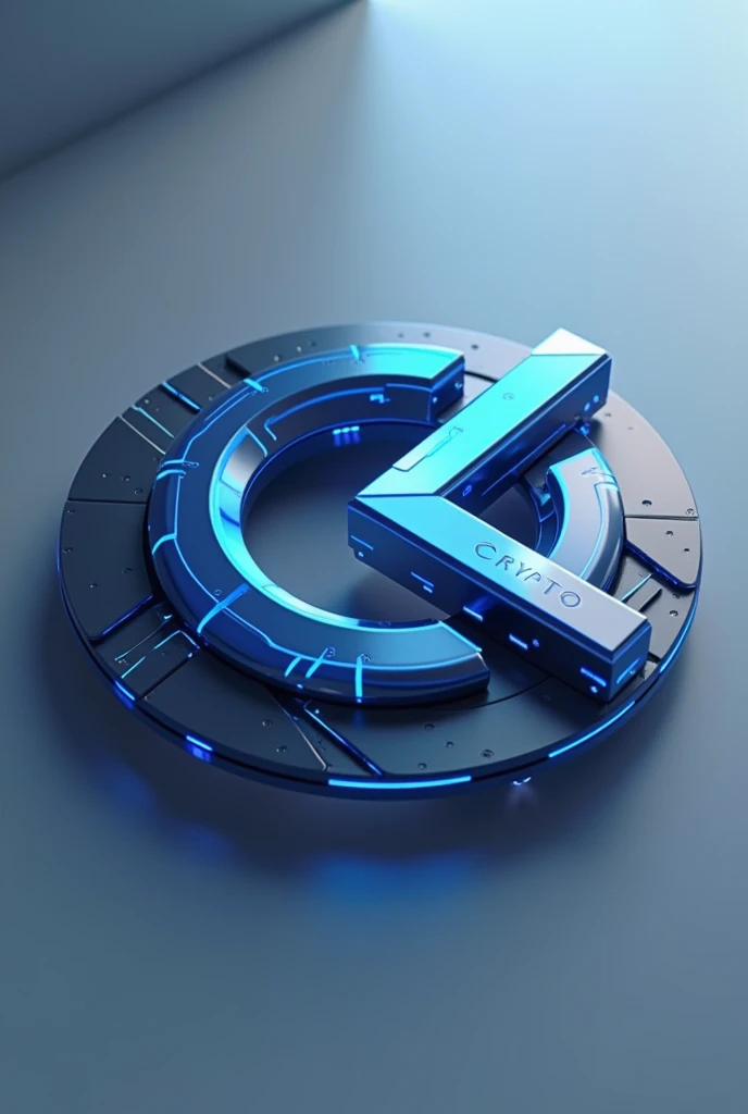 3d illustration logo name crypto kalliya