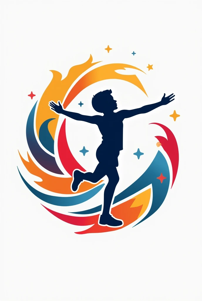 A logo for youth school olympics